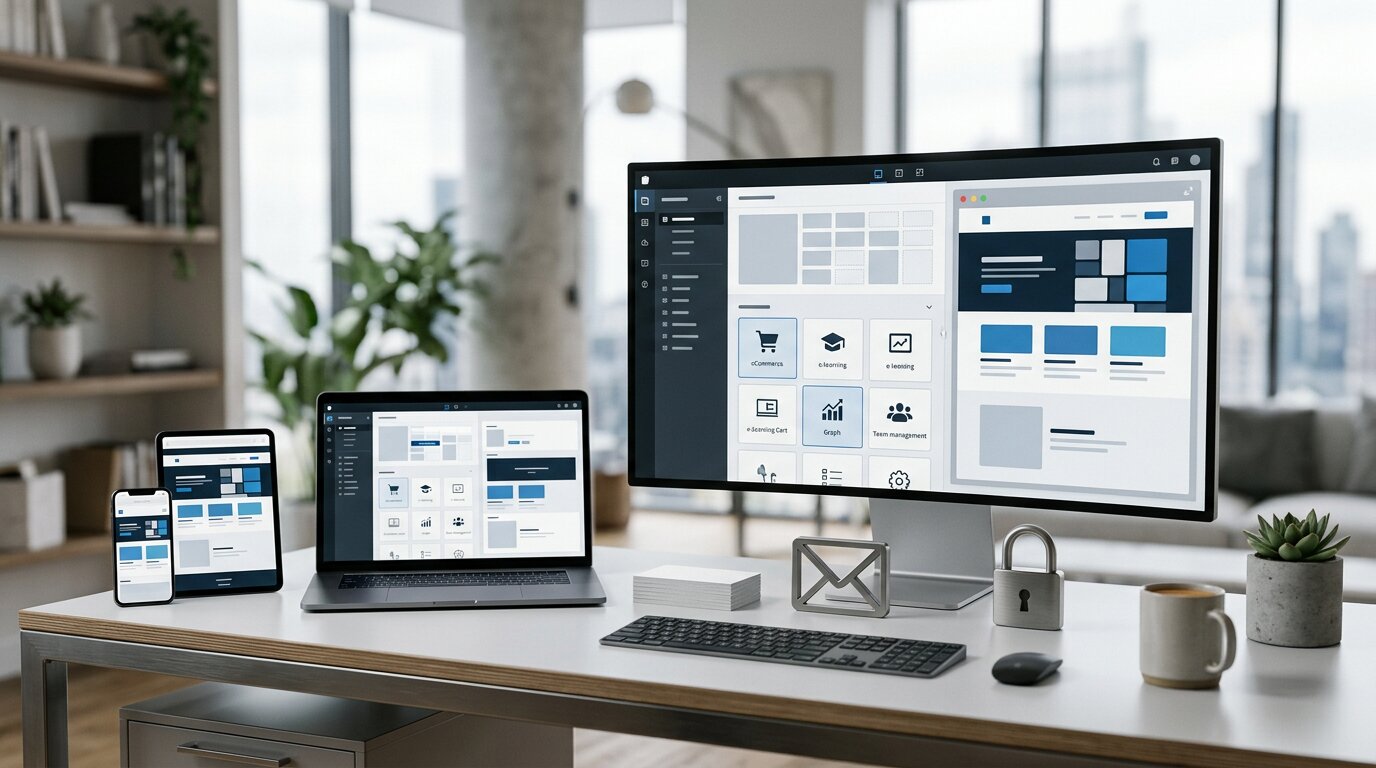 Build modern business and corporate websites with HitMe Website Builder